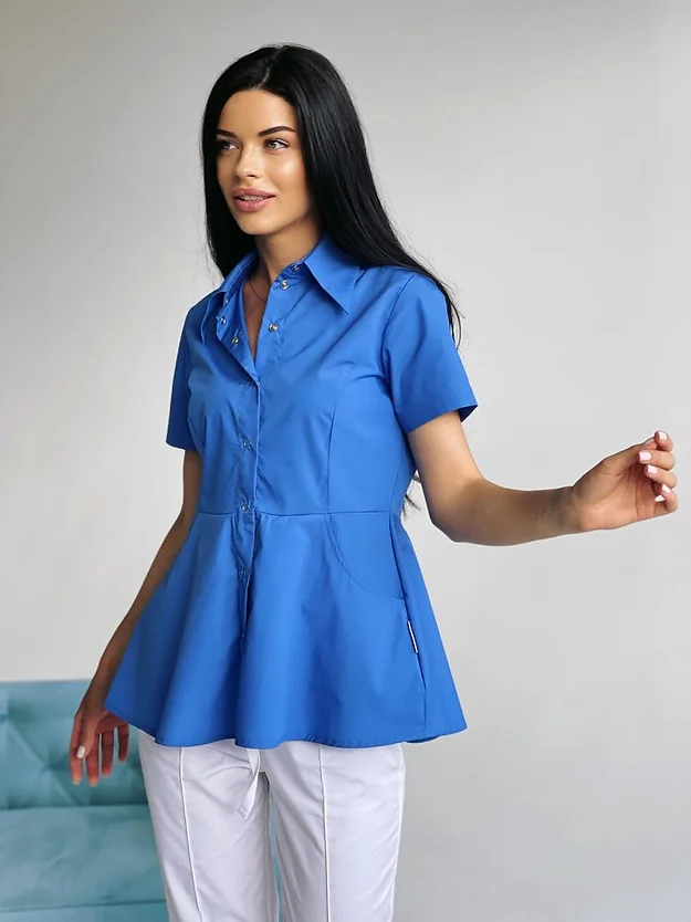 Bluză medicală model Alice*Albastru [3]