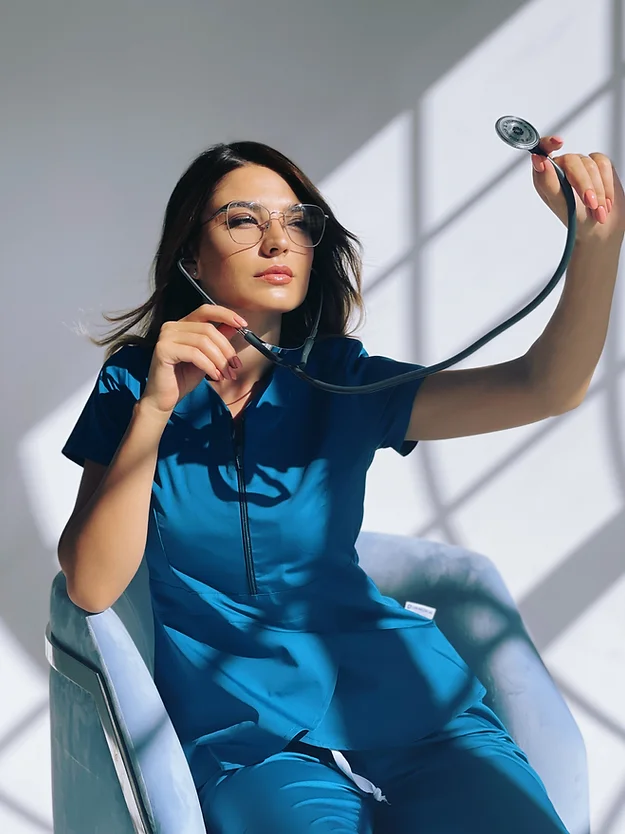 Costum medical model Alina *Turcoaz [2]