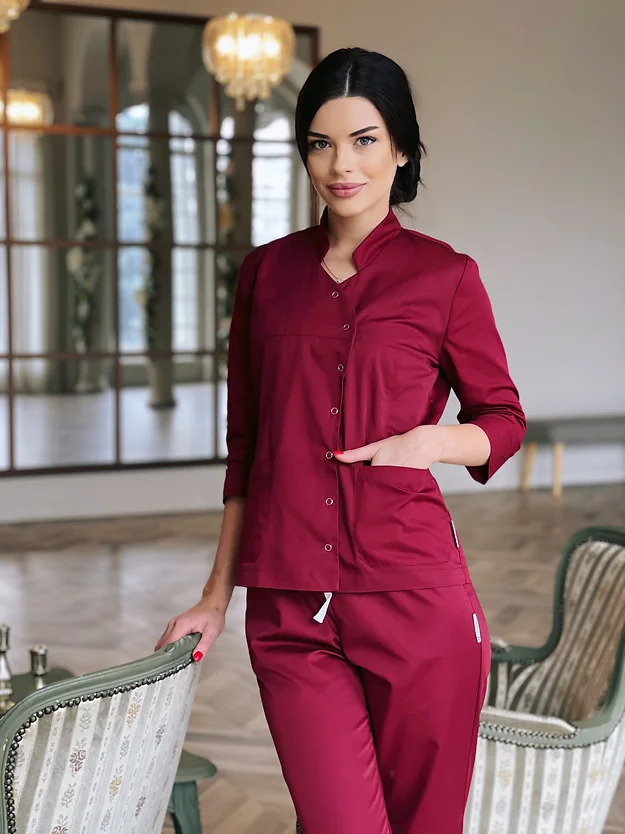 Pantaloni medicali model Ana*Bordo [2]