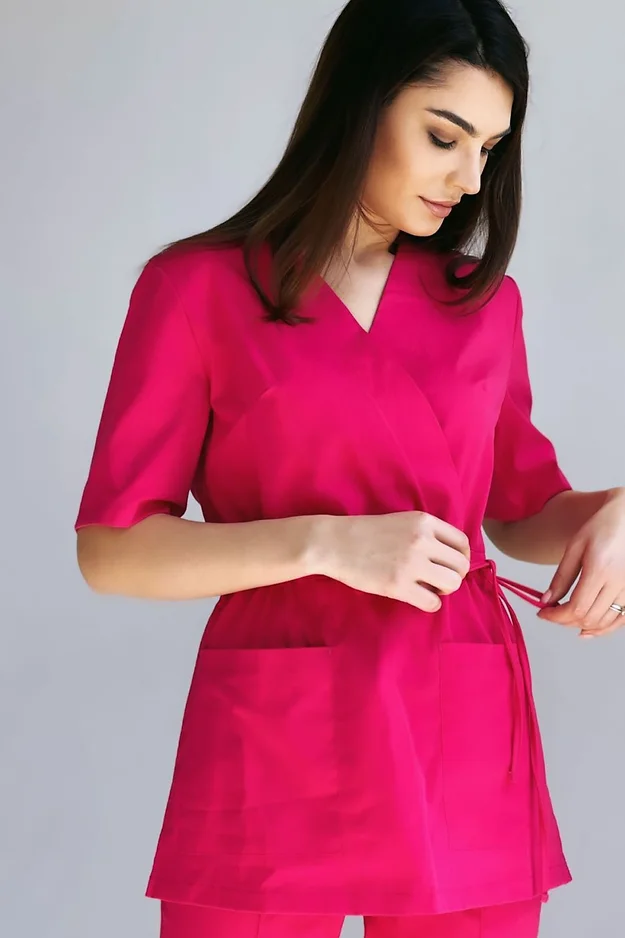 Pantaloni medicali model Linda* Fucsia [2]