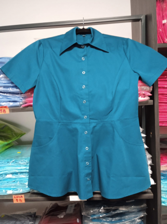 Uniforme pentru femei - Bluză medicală model Alice*Turcoaz