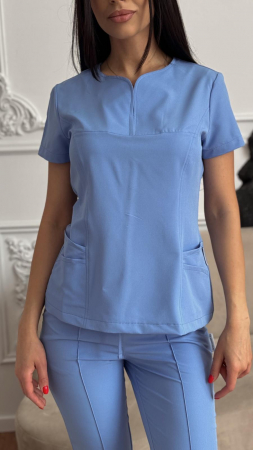 Bluze Medicale - Bluză medicală model Camelia*Albastru