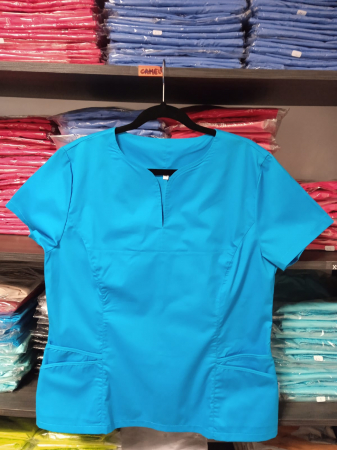 Uniforme pentru femei - Bluză medicală model Camelia *Albastru deschis