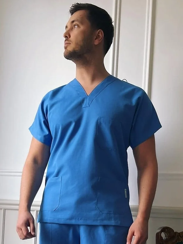 Uniforme pentru barbati - Bluză medicală model David *Ocean