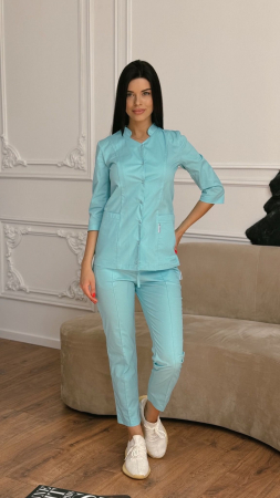 Uniforme pentru femei - Bluză medicală model Dentus *Ice elastan