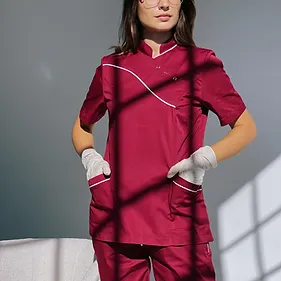 Bluze Medicale - Bluză medicală model Jana *Bordo