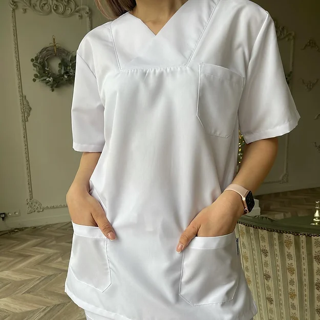 Bluze Medicale - Bluză medicală model Lia *Alb
