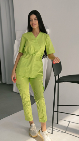 Bluze Medicale - Bluza medicala model Linda*Lime elastan