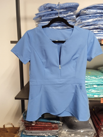 Uniforme pentru femei - Costum medical model Alina*Albastru.3B