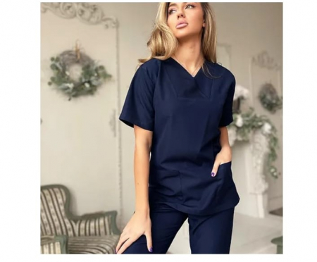Uniforme pentru femei - Costum medical model Lia*Bleumarin