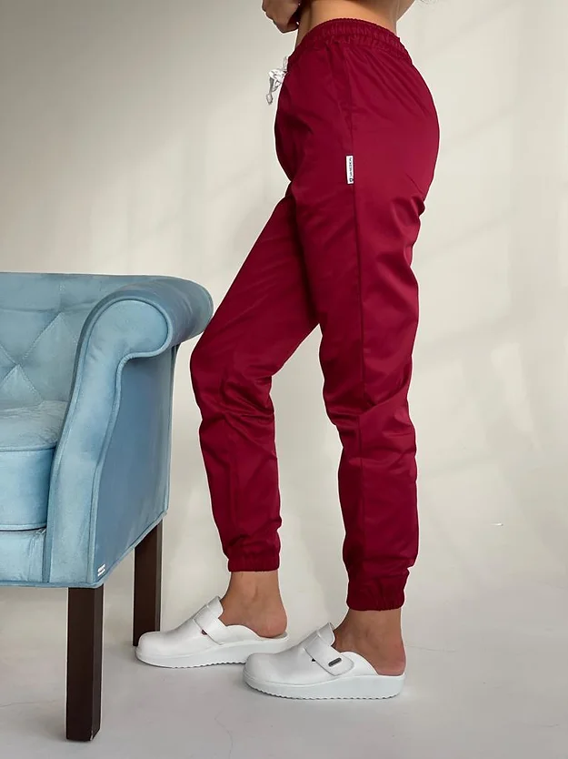 Pantaloni Medicali - Pantaloni medicali model Alina*Bordo