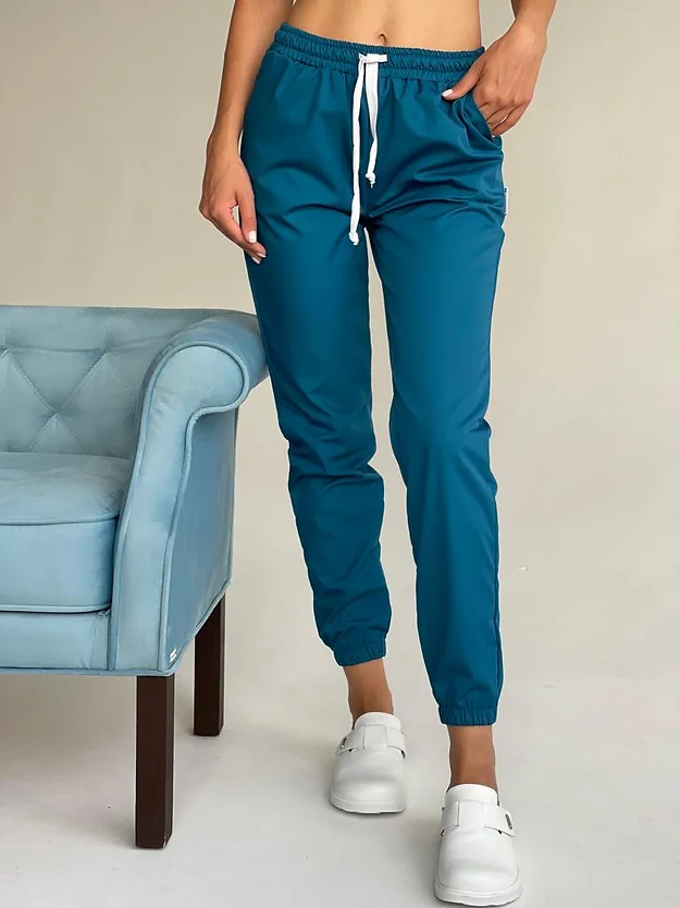 Pantaloni medicali model Alina *Turcoaz [1]