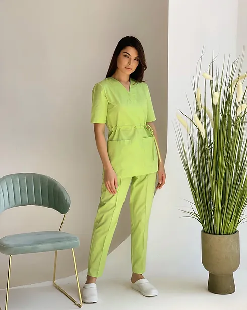 Pantaloni Medicali - Pantaloni medicali model Dentus *Lime