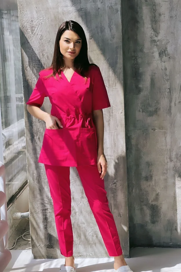Pantaloni Medicali - Pantaloni medicali model Linda* Fucsia