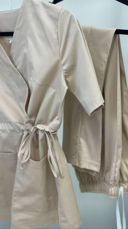 Pantaloni Medicali - Pantaloni medicali model Linda* Pudră