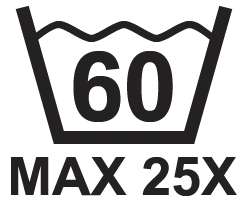 Spalare cu ciclu normal la maxim 60°C (max. 25X)