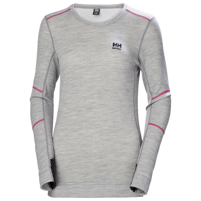 Bluza dama Helly Hansen Lifa Merino Base Layer Crewneck, gri deschis, XS [1]