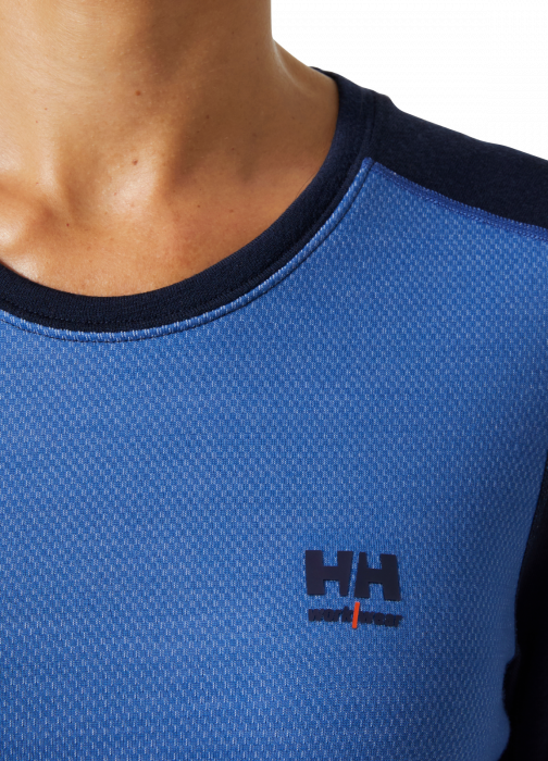 Bluza dama Helly Hansen Lifa Merino Base Layer Crewneck, bleumarin/albastru, S [5]