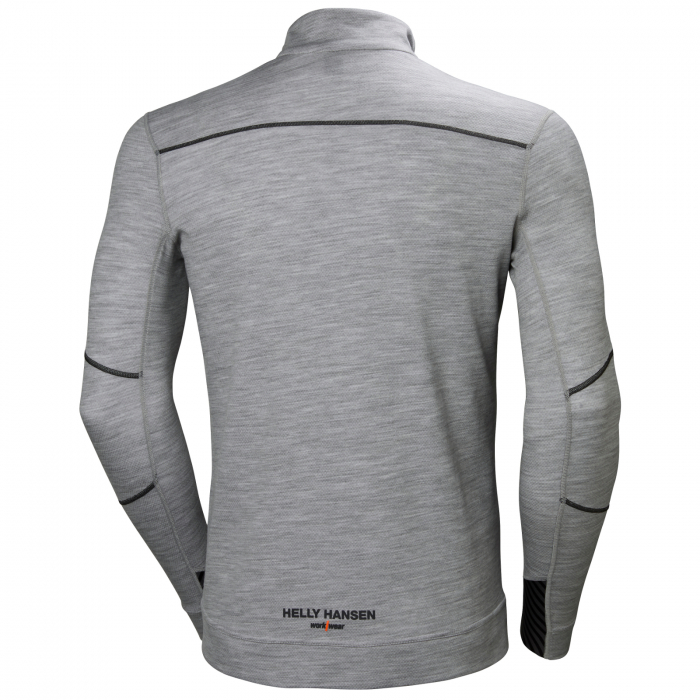 Bluza Helly Hansen Lifa Base Layer Merino Half Zip, gri, XS [2]