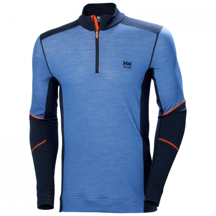 Bluza Helly Hansen Lifa Base Layer Merino Half Zip, bleumarin/albastru, 2XL [1]