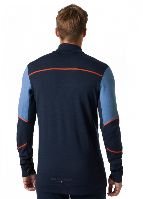 Bluza Helly Hansen Lifa Base Layer Merino Half Zip, bleumarin/albastru, 2XL [4]