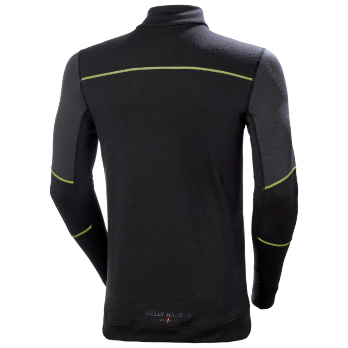 Bluza Helly Hansen Lifa Base Layer Merino Half Zip, negru/gri, 2XL [2]