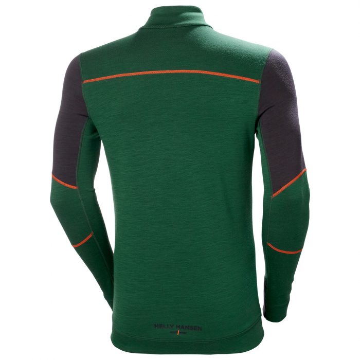 Bluza Helly Hansen Lifa Base Layer Merino Half Zip, verde/gri, XS [2]