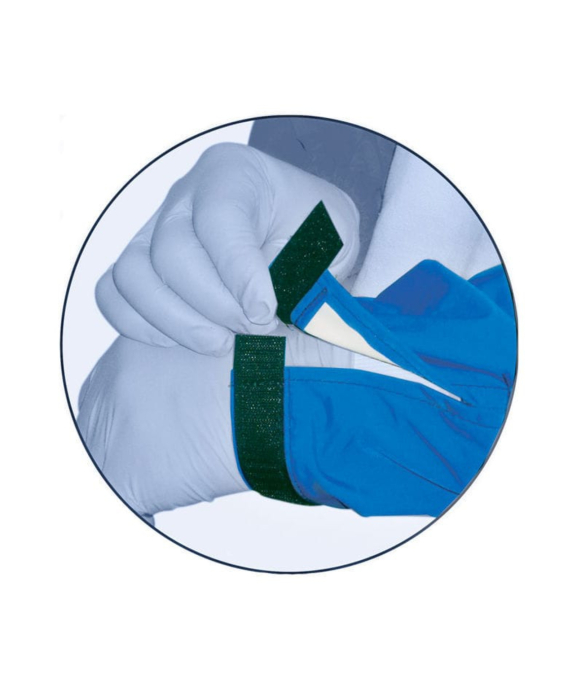Bluza protectie mulgator Udder Tech, nailon - impermeabila, albastra [2]