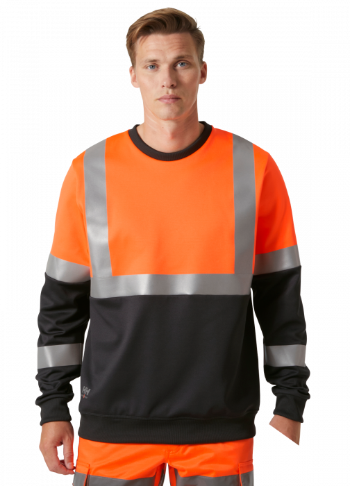 Bluza reflectorizanta Helly Hansen Addvis CL1, portocaliu/negru abanos, 5XL [3]