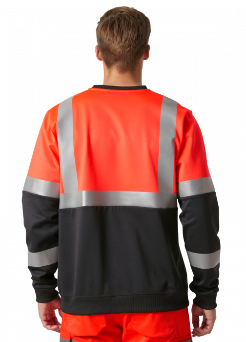 Bluza reflectorizanta Helly Hansen Addvis CL1, rosu/negru abanos, 5XL [4]