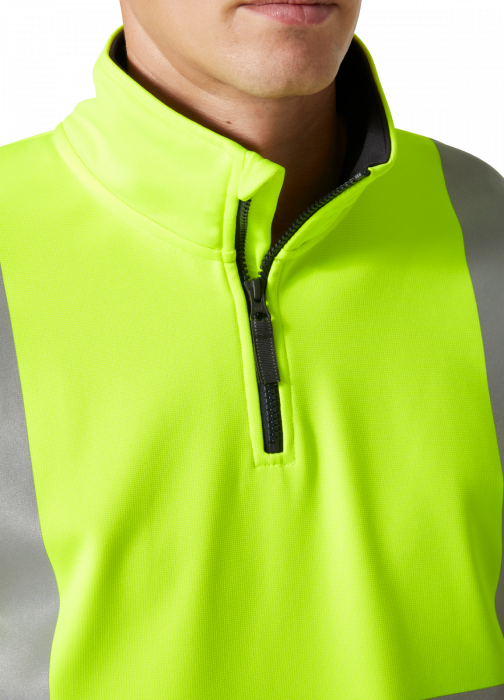 Bluza reflectorizanta Helly Hansen Addvis Half Zip CL1, galben/negru abanos, 5XL [6]