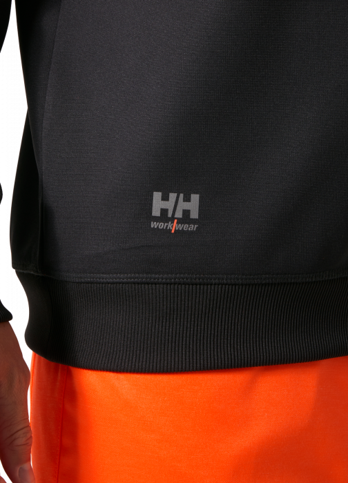 Bluza reflectorizanta Helly Hansen Addvis Half Zip CL1, portocaliu/negru abanos, 5XL [5]