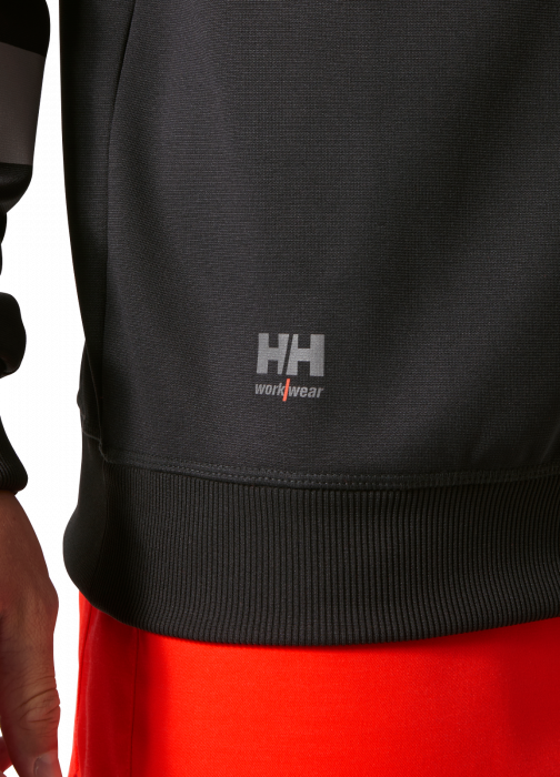 Bluza reflectorizanta Helly Hansen Addvis Half Zip CL1, rosu/negru abanos, L [5]