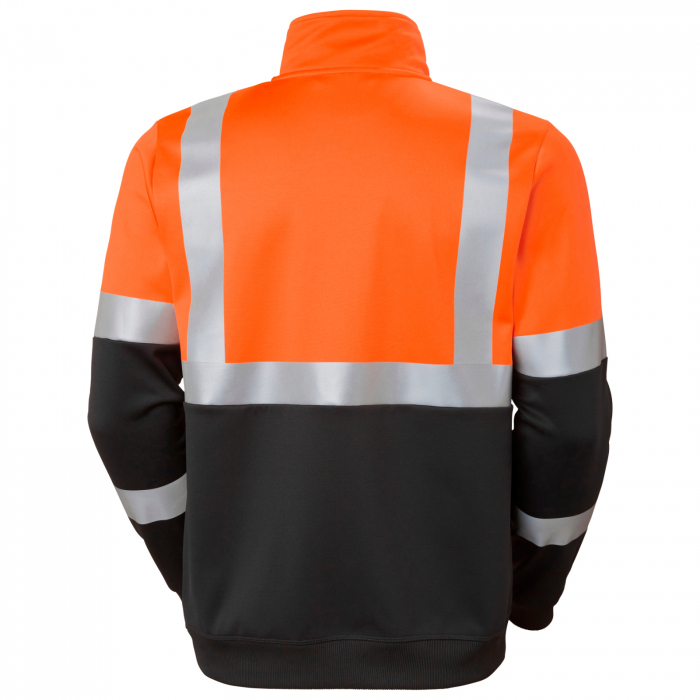 Bluza reflectorizanta Helly Hansen Addvis Half Zip CL1, portocaliu/negru abanos, 5XL [2]