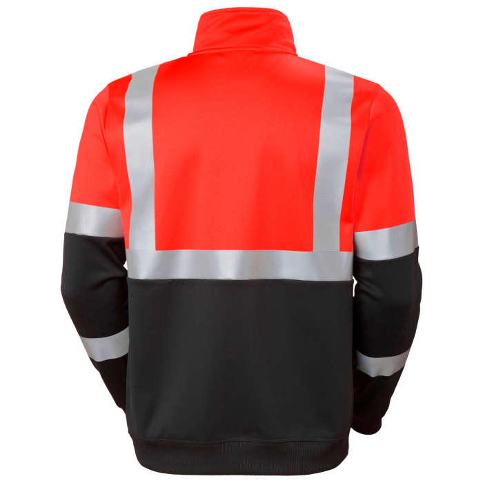 Bluza reflectorizanta Helly Hansen Addvis Half Zip CL1, rosu/negru abanos, L [2]