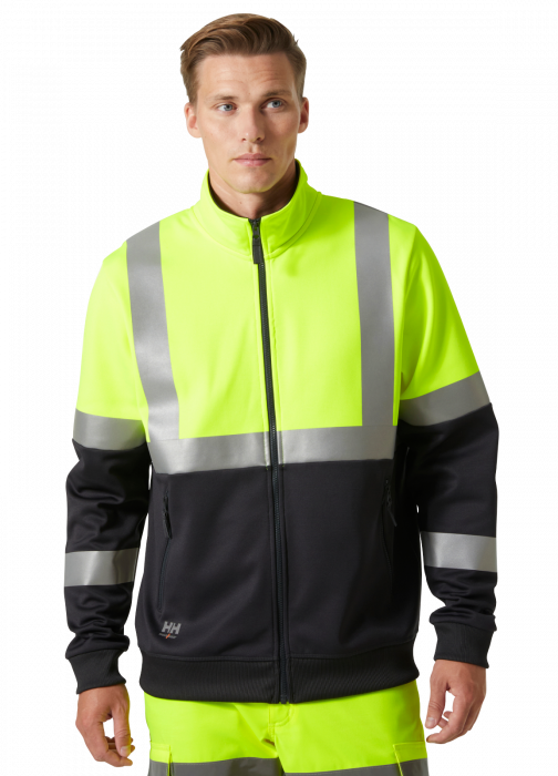 Bluza reflectorizanta Helly Hansen Addvis Zip CL1, galben/negru abanos, 5XL [3]