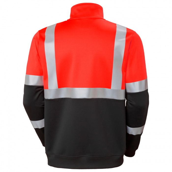 Bluza reflectorizanta Helly Hansen Addvis Zip CL1, rosu/negru abanos, 3XL [2]