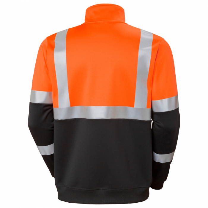 Bluza reflectorizanta Helly Hansen Addvis Zip CL1, portocaliu/negru abanos, M [2]