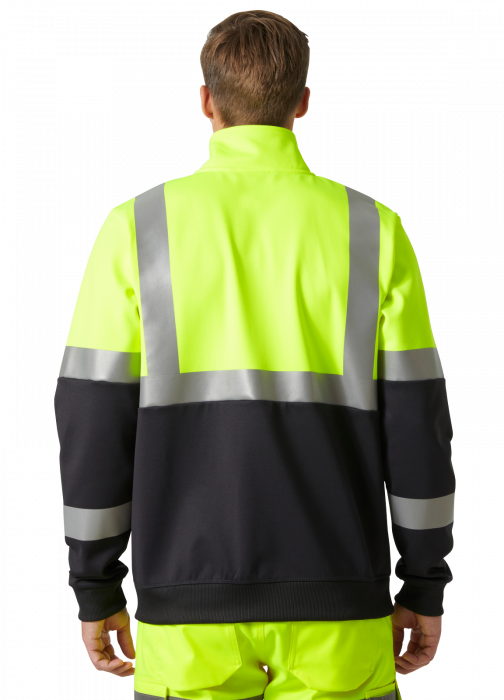 Bluza reflectorizanta Helly Hansen Addvis Zip CL1, galben/negru abanos, 5XL [4]