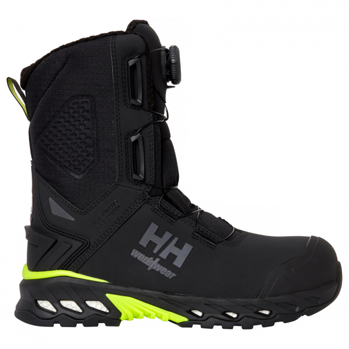 Bocanci protectie Helly Hansen Magni Evolution Winter Tall BOA S7L HT, negru/lime, 42 [2]