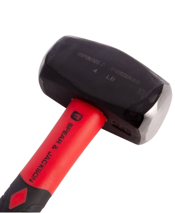 Ciocan patrat 1800 g cu cap din otel carbon, maner de fibra de sticla, Spear & Jackson [2]