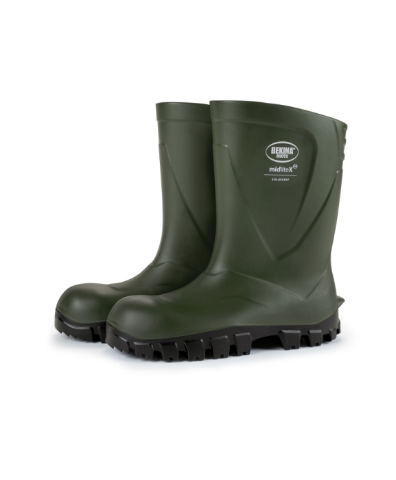 Cizme protectie Bekina MidliteX SolidGrip, O4, verde/negru [2]