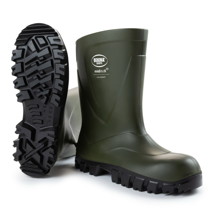Cizme protectie Bekina MidliteX SolidGrip, O4, verde/negru [6]