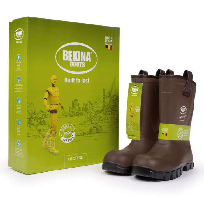 Cizme protectie Bekina RigliteX SolidGrip, S5, imblanite, maro/negru [6]