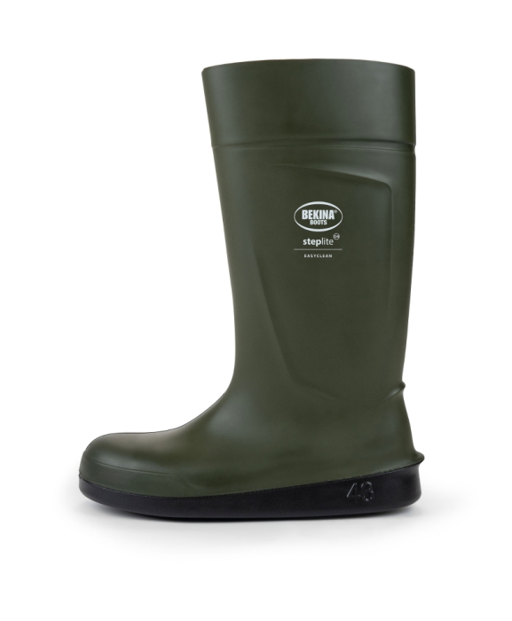 Cizme protectie Bekina Steplite EasyClean, O4 cu talpa plata, verde/negru [4]
