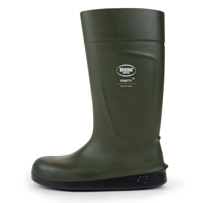 Cizme protectie Bekina Steplite EasyClean, O4 cu talpa plata, verde/negru [4]