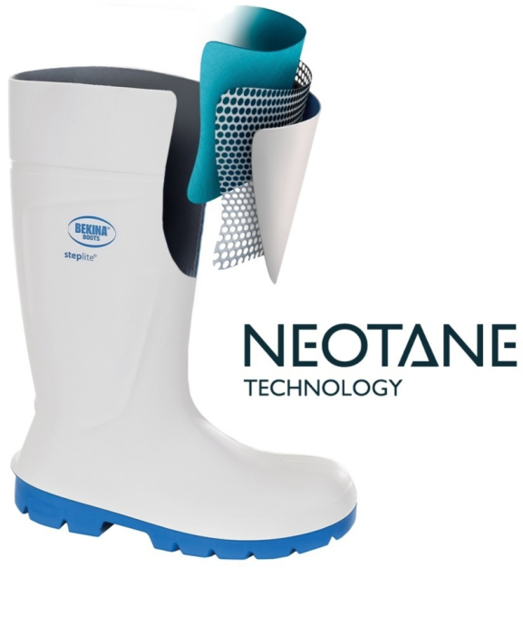 Cizme protectie Bekina Steplite EasyGrip, O4, alb/albastru [6]