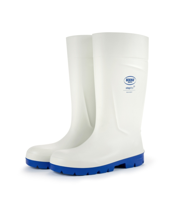 Cizme protectie Bekina Steplite EasyGrip, O4, alb/albastru [2]