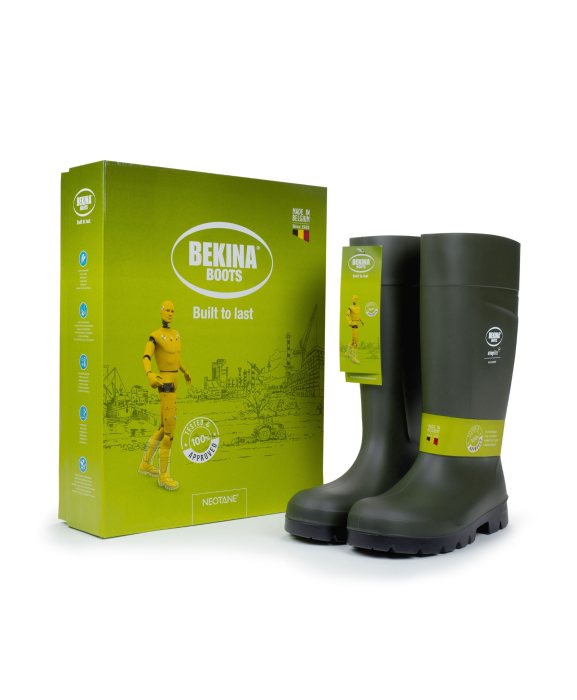 Cizme protectie Bekina Steplite EasyGrip, S4, verde/negru la cutie [6]