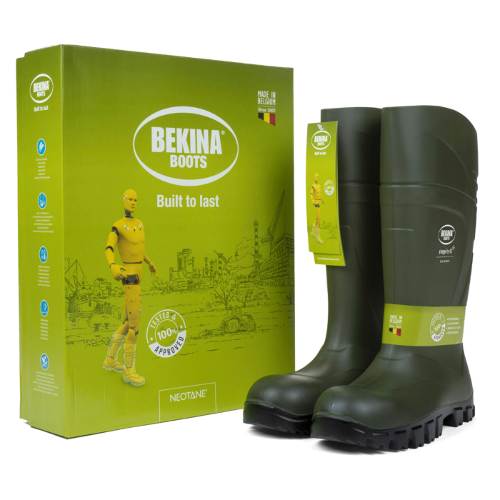 Cizme protectie Bekina StepliteX SolidGrip, O4, verde/negru [6]